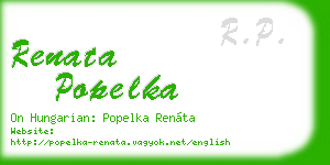 renata popelka business card